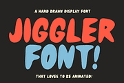 Jiggler Font, a Font by Chris Piascik (Thumbnail 1 of 2)