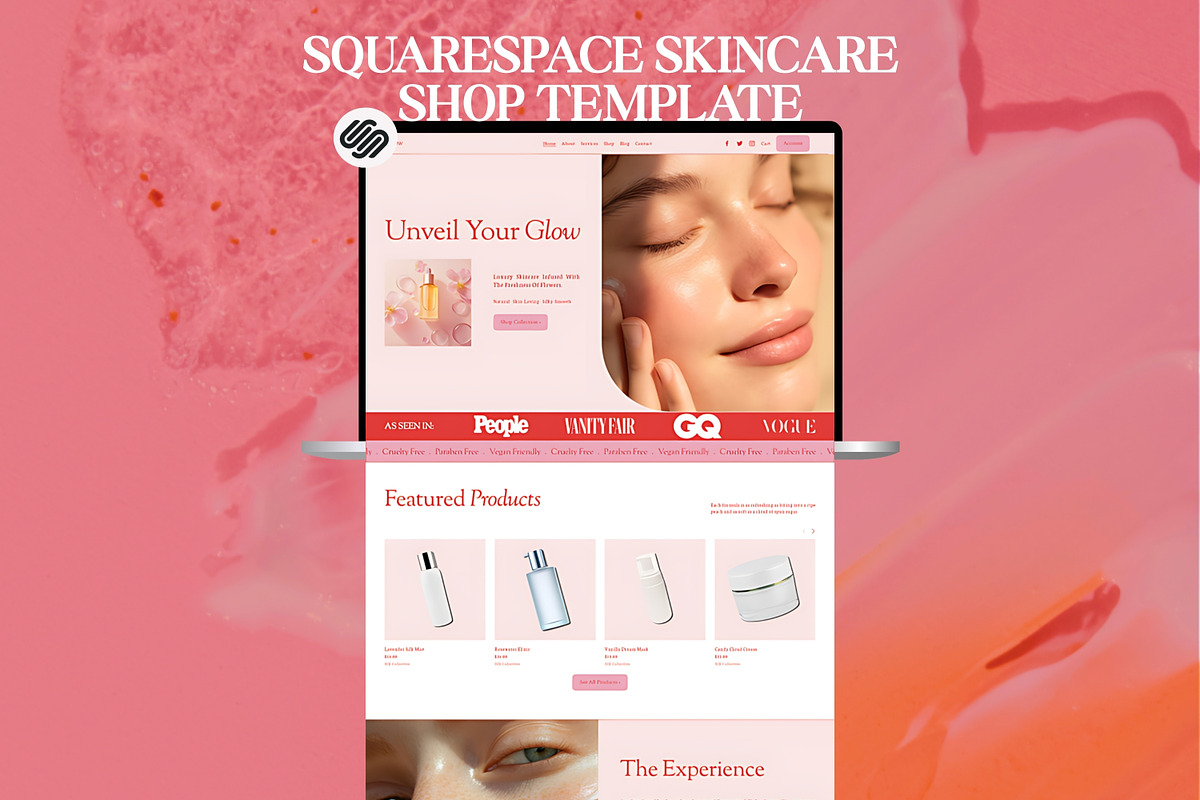 Squarespace Beauty Shop Template, a Squarespace Template by Sofia Designs (Photo 1 of 8)