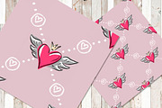 Set: seamless pattern with hearts, a Pattern Graphic by Melniklenart (Thumbnail 8 of 10)