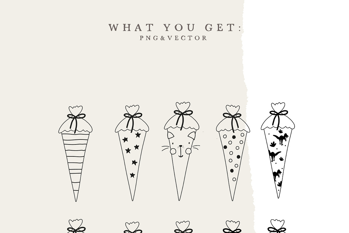 SCHOOL CONE / vector + png, an Education Illustration by KruthDesign (Photo 4 of 8)