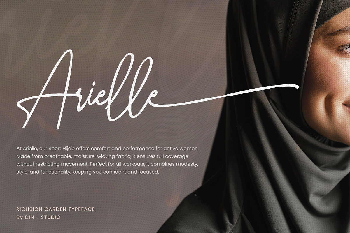 Richsign Style, a Script Font by din-studio.com (Photo 3 of 11)
