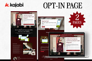 Kajabi Opt-in Page Templates, a Landing Page Template by Altenne | Kajabi Designer (Thumbnail 1 of 6)