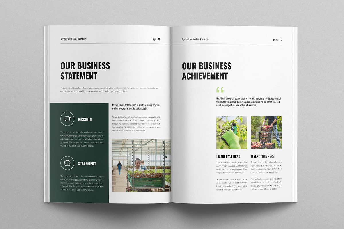 Agriculture Brochure Template, a Brochure Template by E-Type (Photo 6 of 7)
