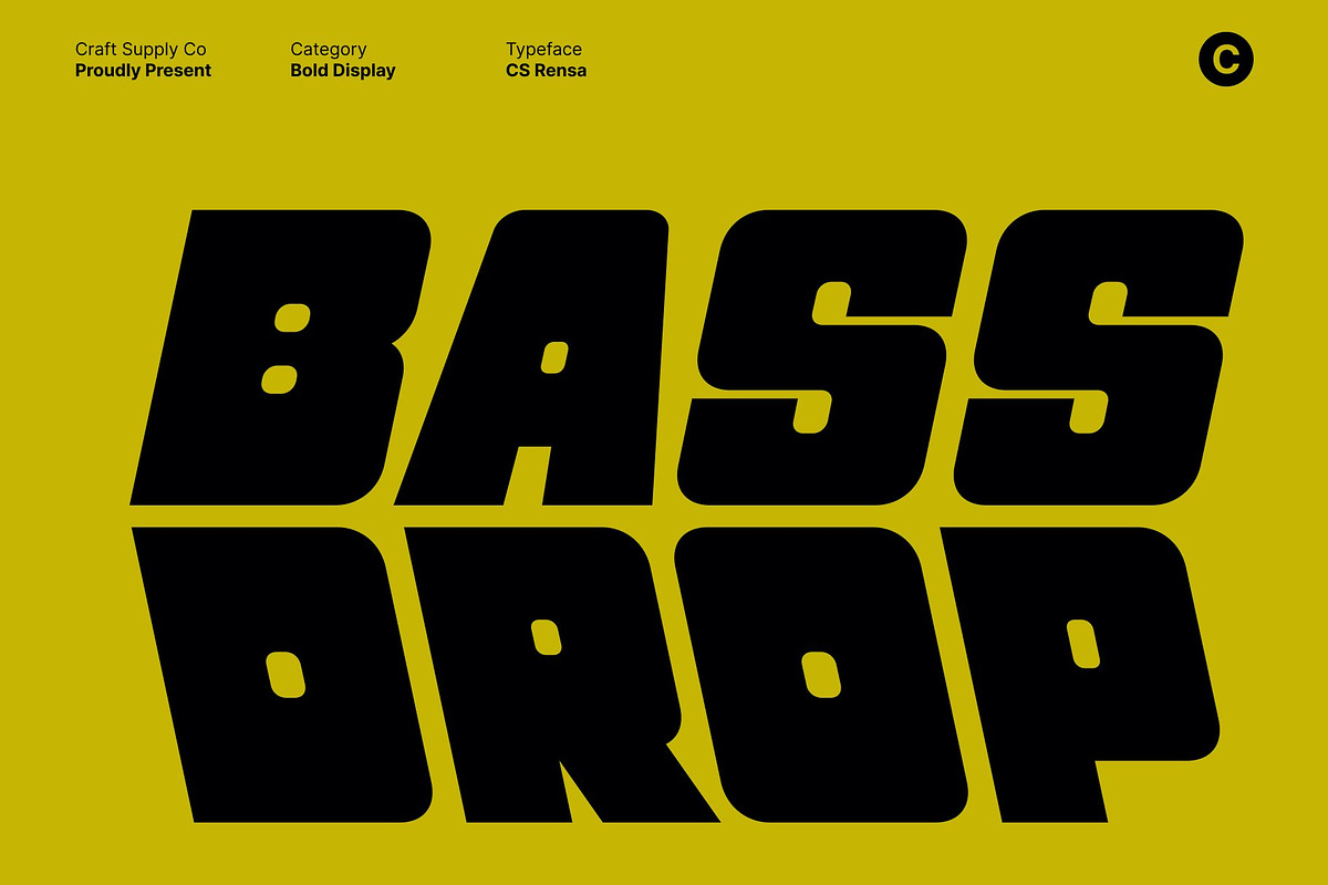 CS Rensa – Bold Sans Serif, a Sans Serif Font by Craft Supply Co. (Photo 5 of 8)