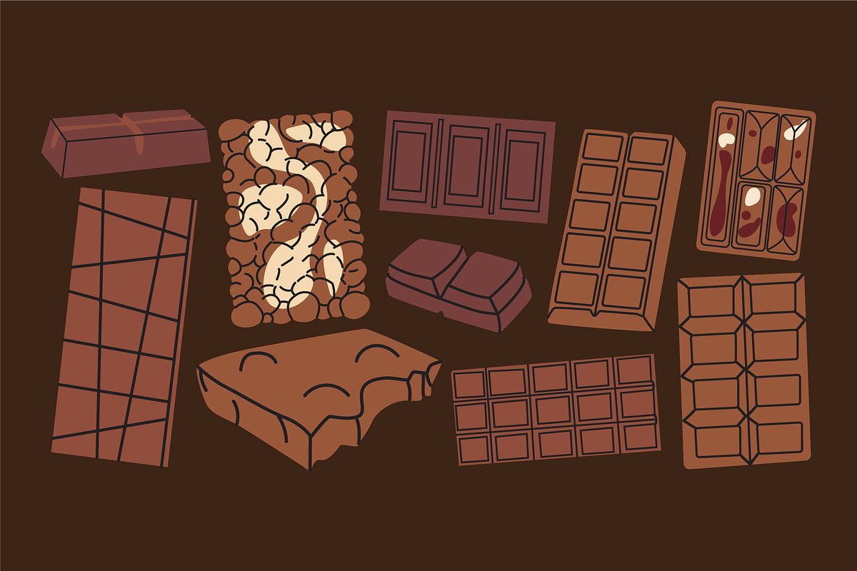 Chocolate & Sweets Clipart Bundle, a Food Illustration by Luamor (Photo 4 of 5)