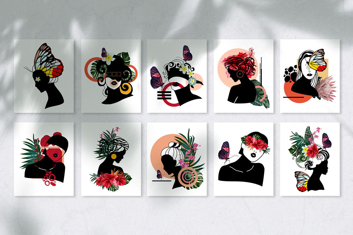 Abstract. Women. Tropical, an Object Graphic by Vera●Suleimanova (Photo 12 of 17)