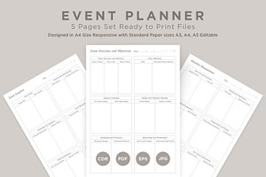 Event Planner Pages Set V-17