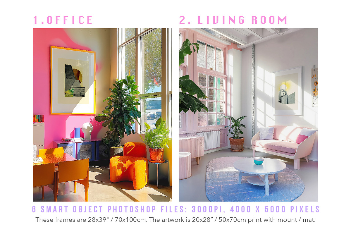 Pop: Interior frame mockup bundle, a Household Mockup by Amy Louise Baker (Photo 3 of 7)