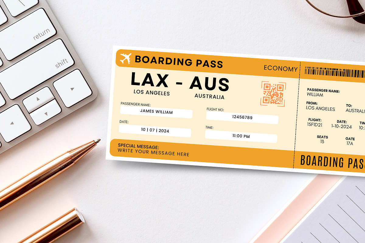 Australia Trip Surprise Gift Ticket, a Templates & Theme by Snapybiz (Photo 2 of 10)