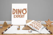 Dino rush - Dinosaur font, a Font by arausidp (Thumbnail 7 of 8)