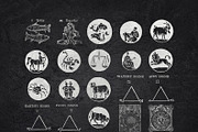 Procreate astrology brushes - stamps, a Brush Add-On by Endete & Mazak brushes (Thumbnail 10 of 10)