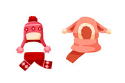 Winter kids hats set, a Decorative Illustration by Good Studio (Thumbnail 5 of 6)