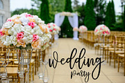Pavlova Script, a Script Font by adelaide (Thumbnail 5 of 5)