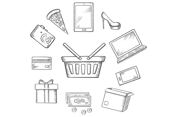 Trading sketch icons, a Graphic by Vector Tradition