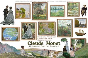 700+ Claude Monet Ultimate Bundle, an Object Graphic by Lilithcollageart