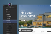 Nestora - Real Estate Landing Page, a Landing Page Template by SLAB! Design (Thumbnail 2 of 4)