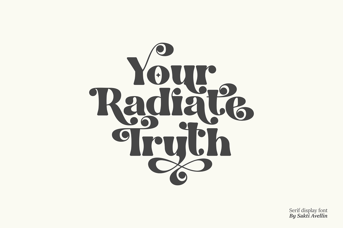Bright Stars - A Serif Display, a Serif Font by SaktiAvellin (Photo 2 of 13)
