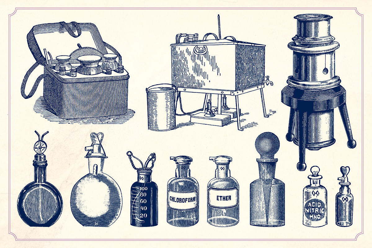 Vintage Science Illustrations, a Technology Illustration by Mr Vintage (Photo 11 of 11)