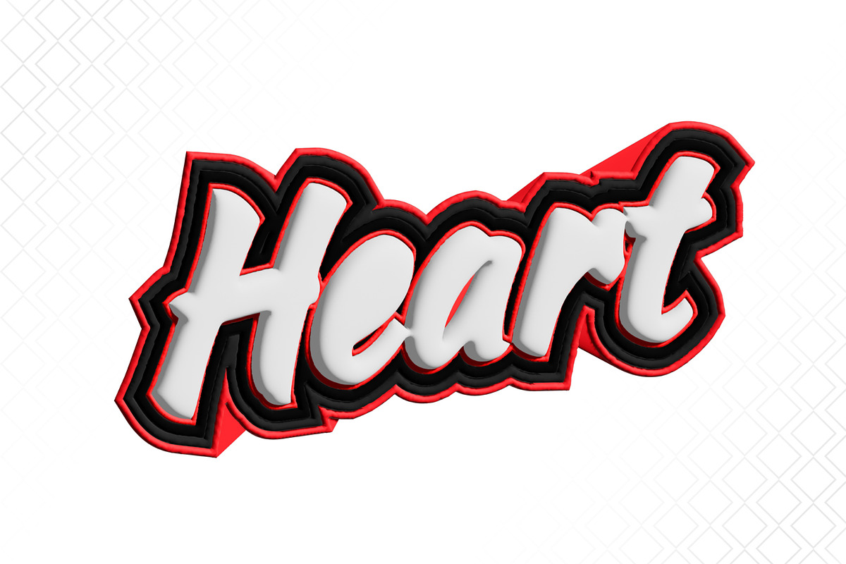 Heart Text Effect Design, a Layer Style Add-On by CreativeShaper (Photo 2 of 3)
