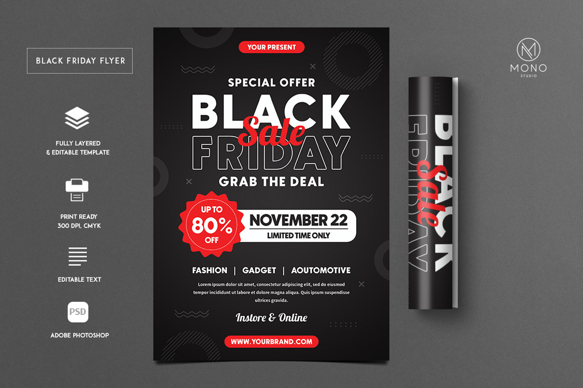 Black Friday Flyer, a Flyer Template by monogrph (Photo 1 of 4)
