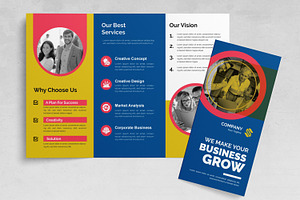 Business Grow Trifold Brochure