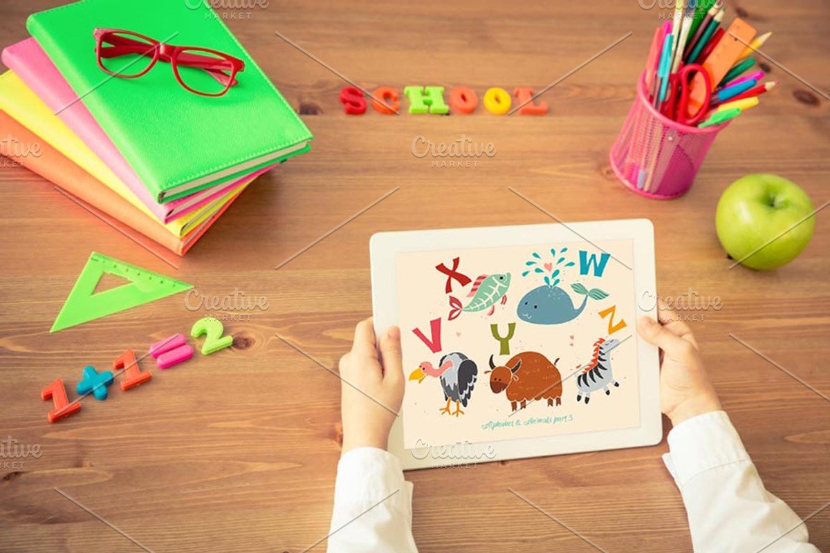 Cute animal English alphabet, an Animal Illustration by Rimma (Photo 3 of 4)