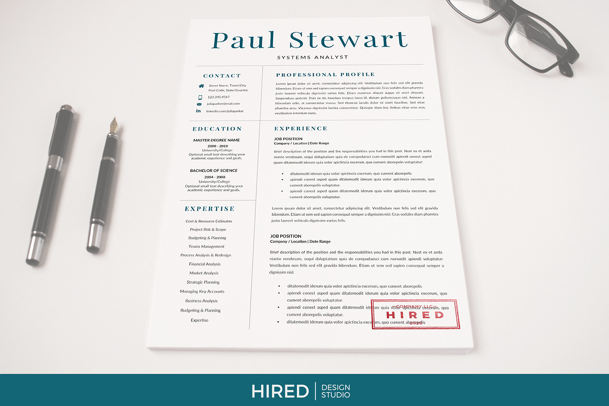 Systems Analyst Resume and Cover L., a Resume Template by HIRED Design Studio (Photo 8 of 11)