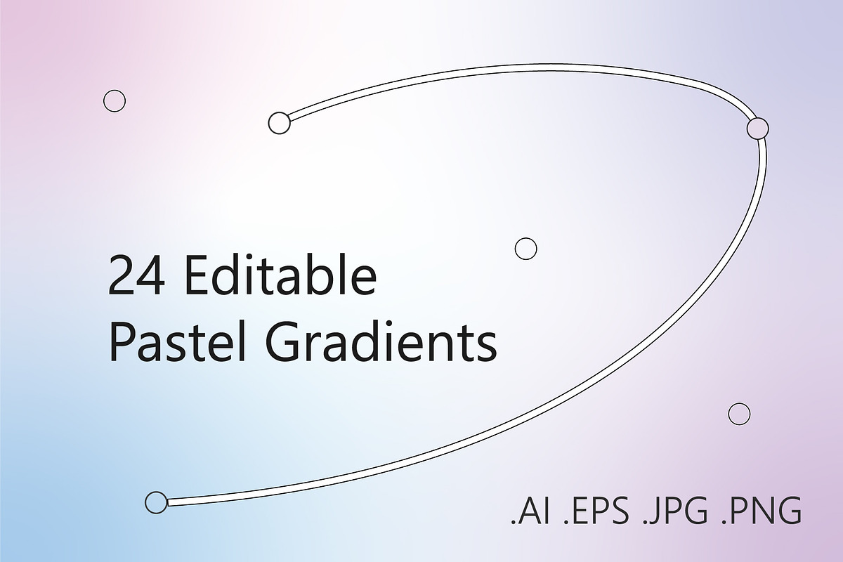 24 Editable Vector Gradients, a Texture Graphic by Juksy (Photo 1 of 7)