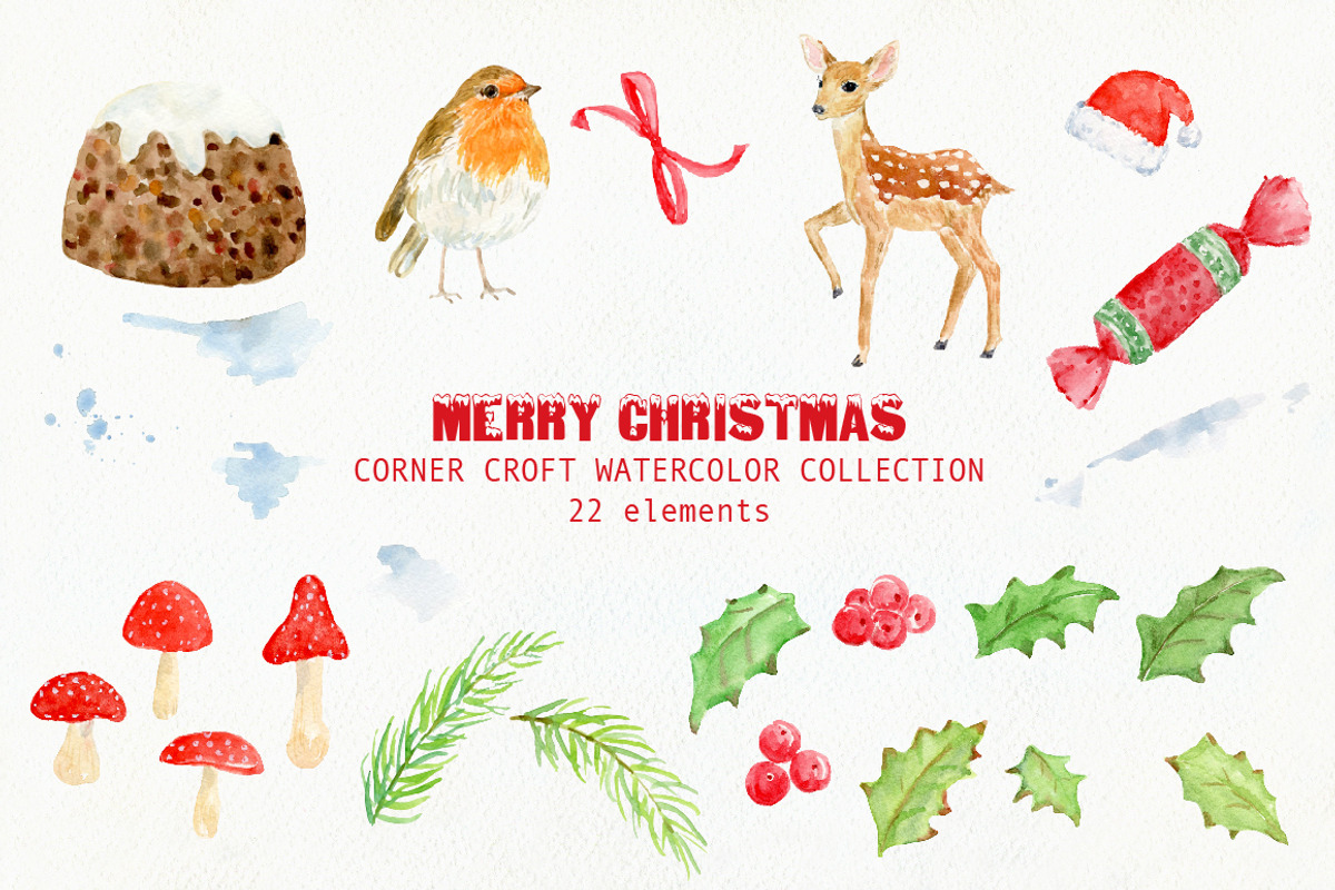 Merry Christmas Illustration, an Illustration by Corner Croft (Photo 2 of 5)