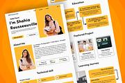 Shahia - Student Portfolio Landing, a Landing Page Template by productype1 (Thumbnail 4 of 5)