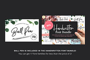 Ball Pen Handwritten Font, a Script Font by VladCristea (Thumbnail 2 of 9)