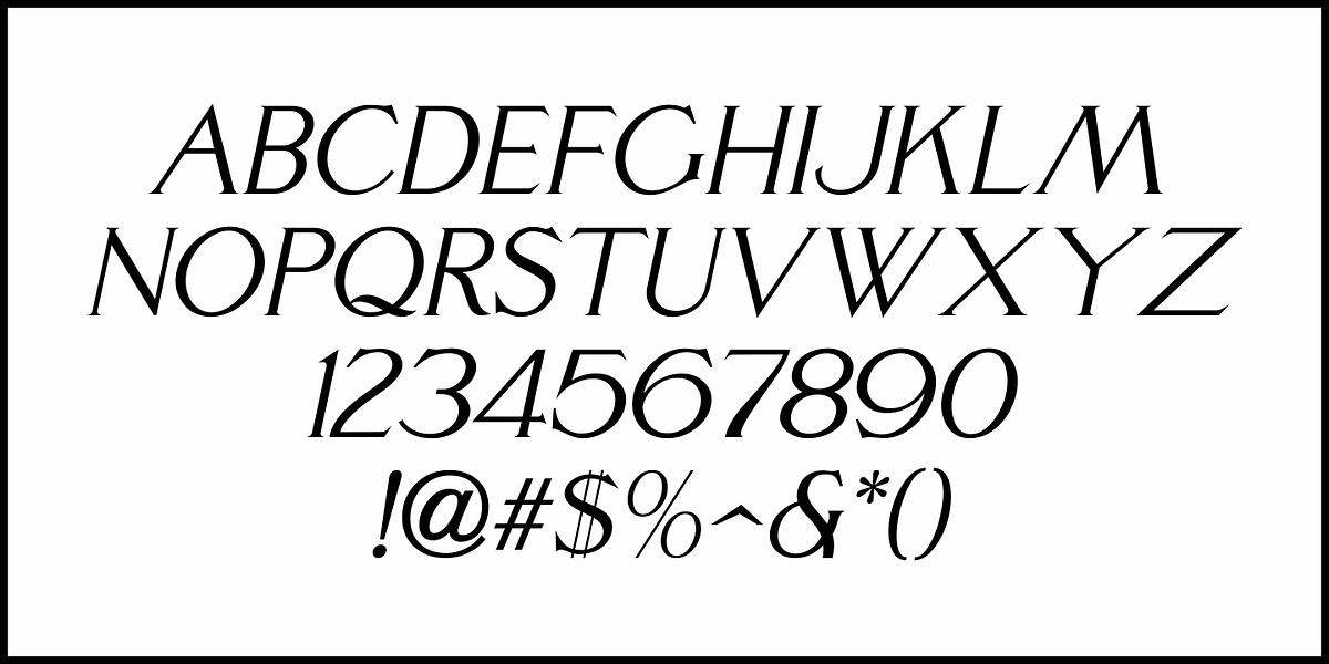 Nouveau Heading JNL, a Font by Jeff Levine Fonts (Photo 5 of 5)
