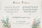 Autumn Embrace Floral Font, a Script Font by AnMark (Thumbnail 5 of 10)