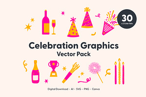 Celebration Graphics Vector Pack