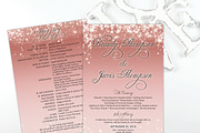 Rose Gold Romantic Wedding Program, an Invitation Template by DreamsClipArt (Thumbnail 3 of 3)
