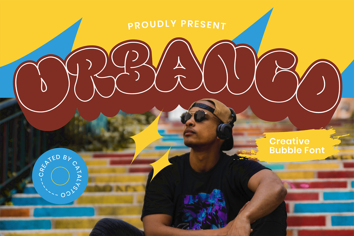 Urbanco Creative Bubble Font, a Script Font by Catalystco Studio (Photo 1 of 7)