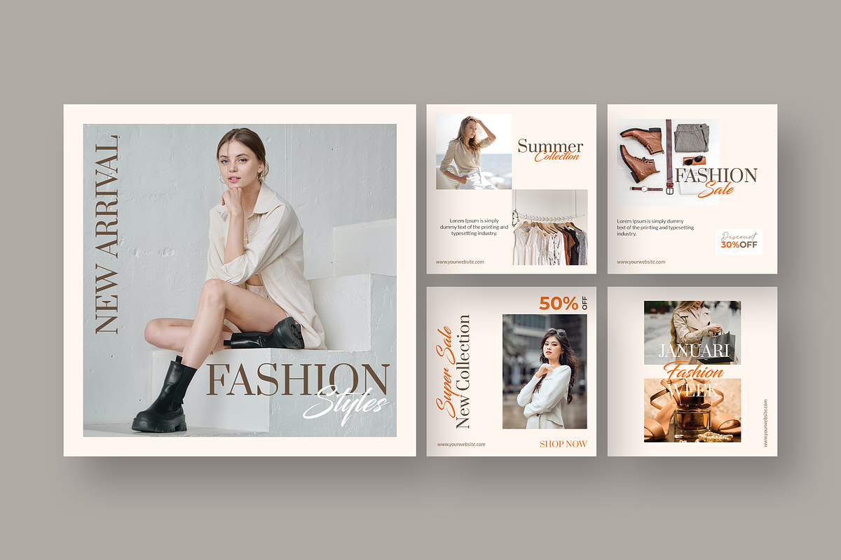 Fashion Style - Instagram Post, a Social Media Template by UnicodeID (Photo 1 of 4)