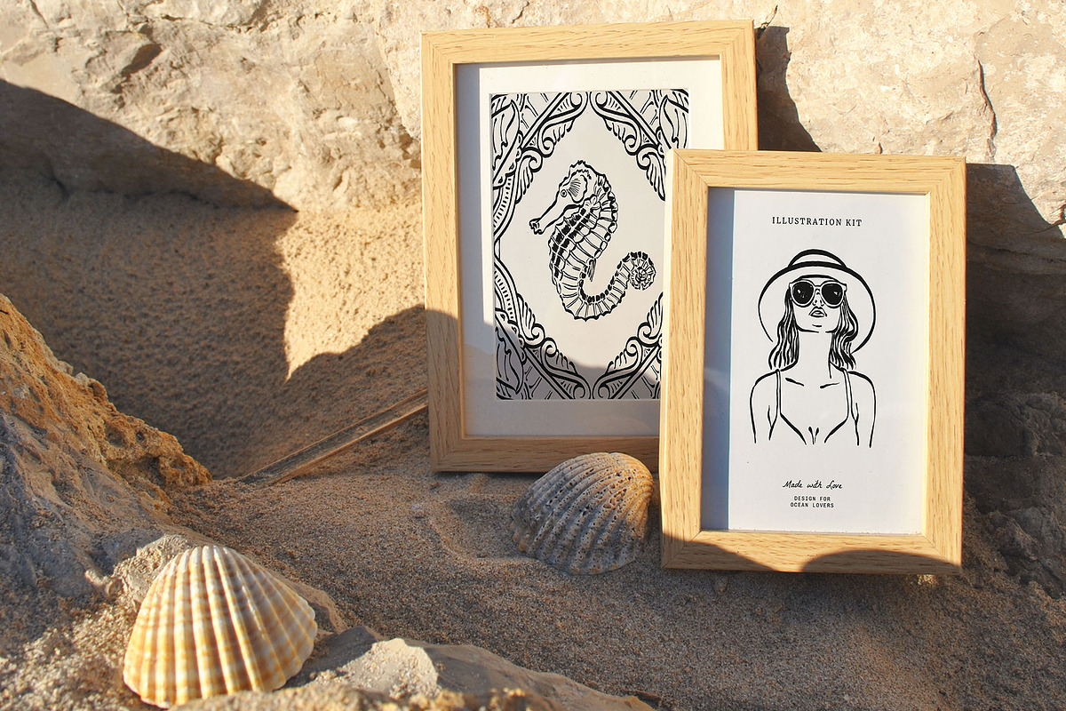 Aesthetics Ocean | Illustration Kit, an Object Illustration by KetteCreate (Photo 6 of 17)