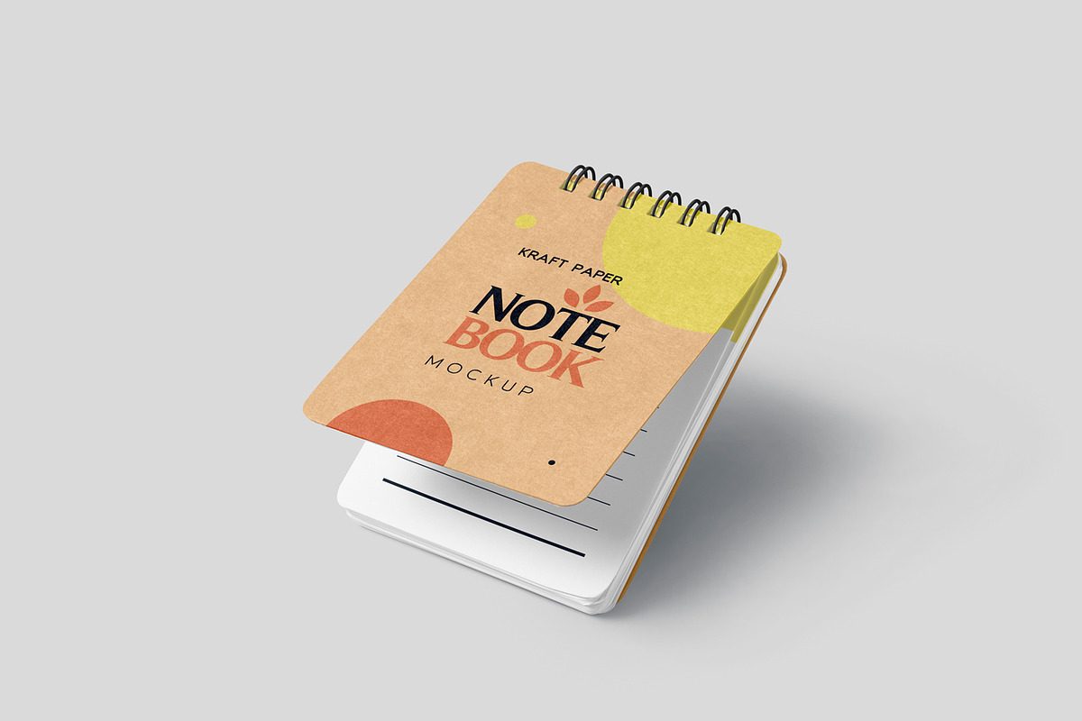 Top Bound Kraft Notepad Mockups, a Product Mockup by GfxFoundry (Photo 1 of 6)