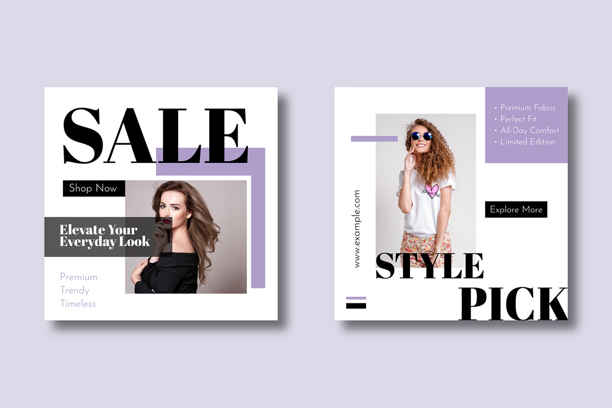 Fashion Social Media Post, a Social Media Template by MightyDesign (Photo 2 of 7)