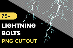 75+ PNG Cutout Lightning Bolt Effect