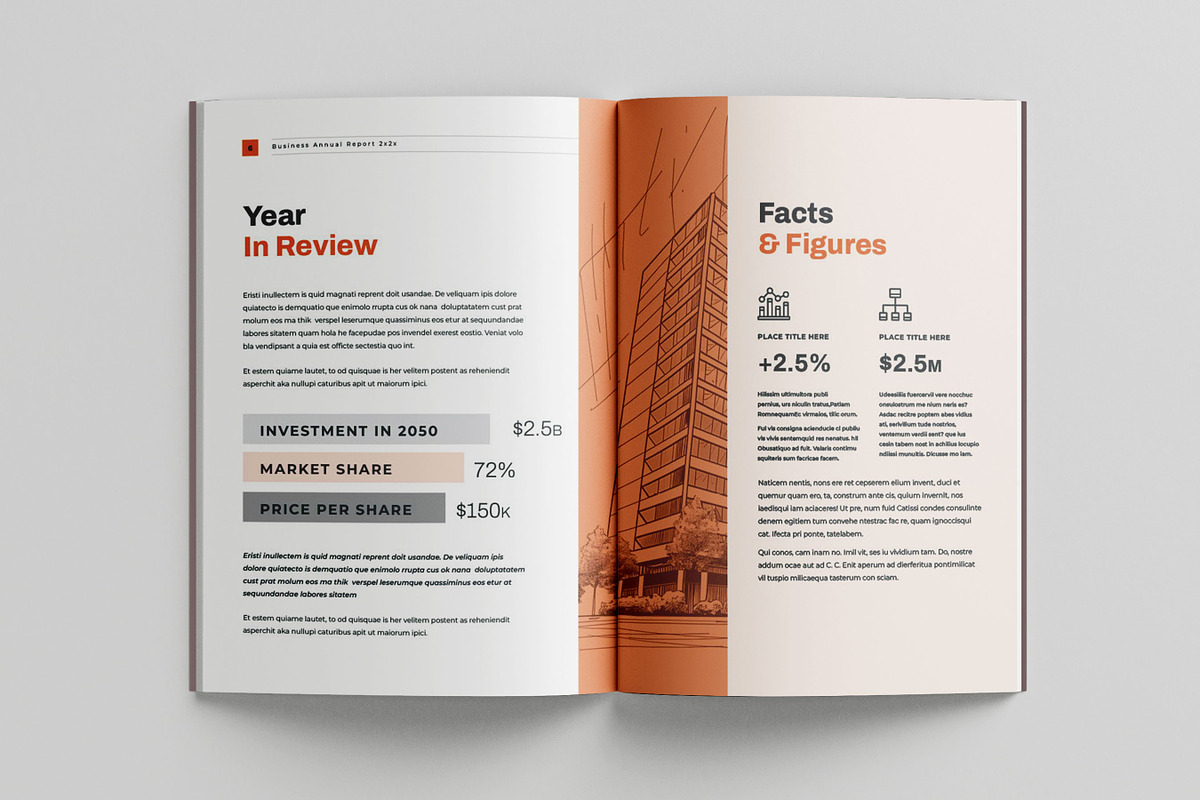 Annual Report template, Brochure, a Brochure Template by Niofix (Photo 5 of 6)