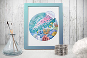Watercolor Animals of the Ocean, an Animal Illustration by Green_leaf_17 (Thumbnail 4 of 5)