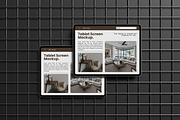 Realistic Tablet Screen Mockup, an iPad Mockup by AndikaGraphic (Thumbnail 5 of 6)