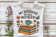 My Weekend is All Booked Book Lover, an Illustration by CraftArtStudio (Thumbnail 2 of 4)