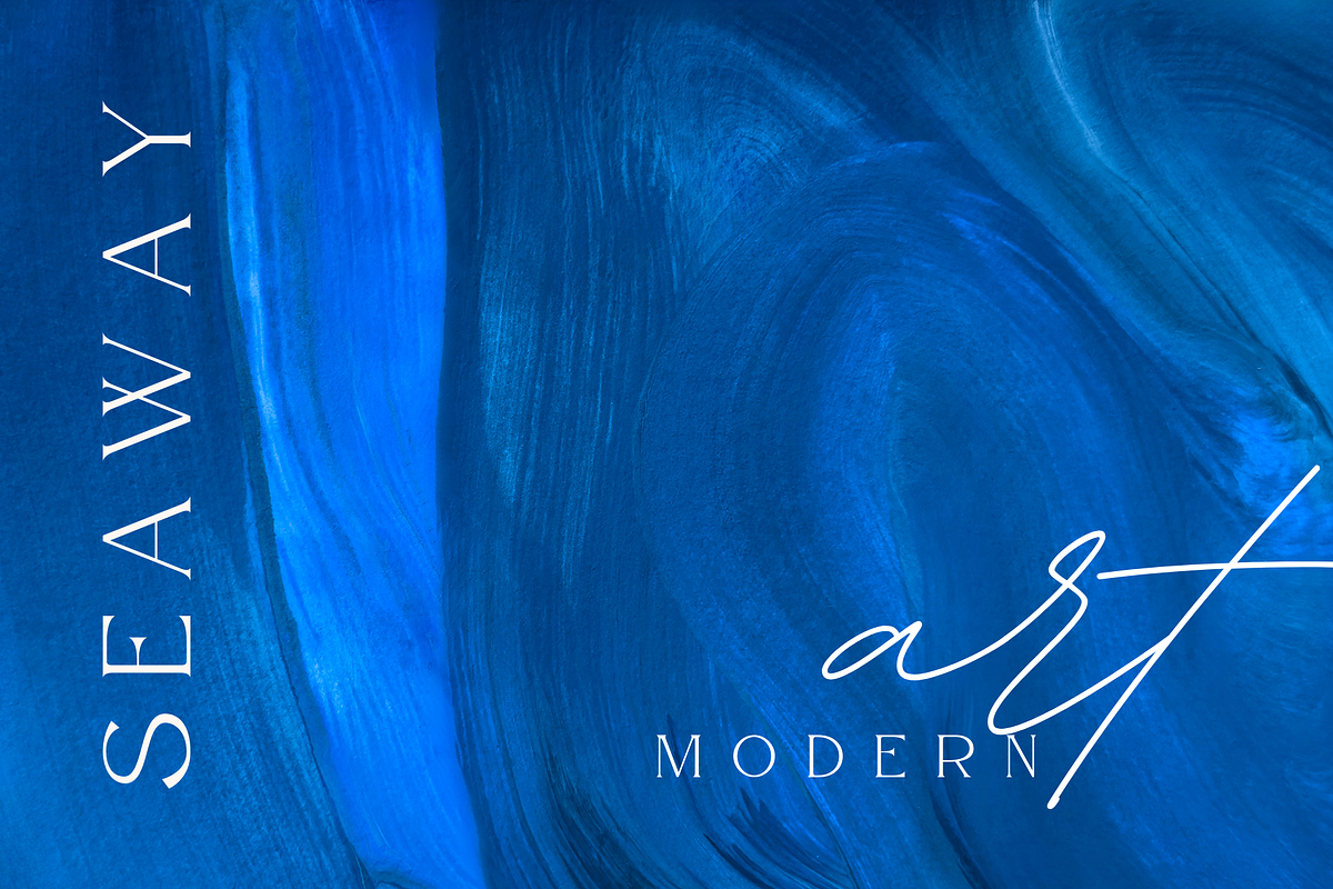 BLUE MODERN ART