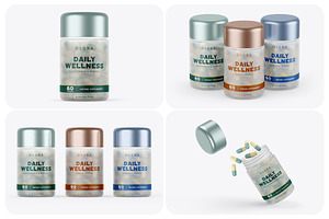Capsules Jar Mockups