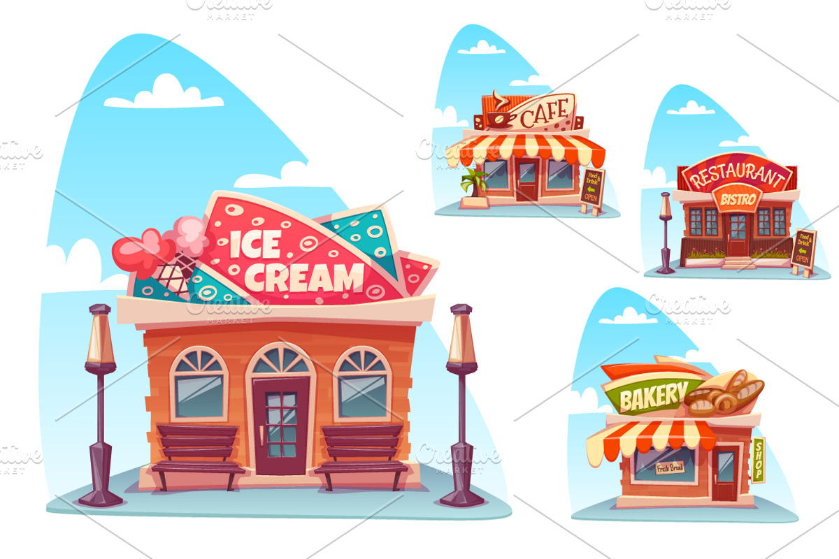 Vector set of flat boutique, a Work Illustration by Cattleya (Photo 4 of 4)