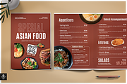 Restaurant Menu Bifold Brochures, a Brochure Template by SquidPixey (Thumbnail 1 of 6)