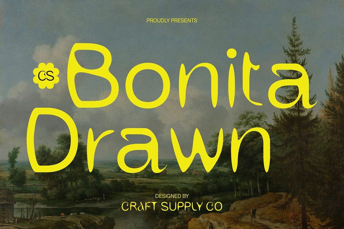 CS Bonita Drawn, a Sans Serif Font by Craft Supply Co. (Photo 1 of 8)